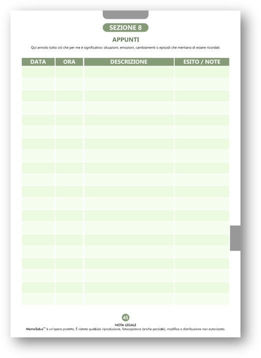 Sezione 8 appunti vari di Memosalus®